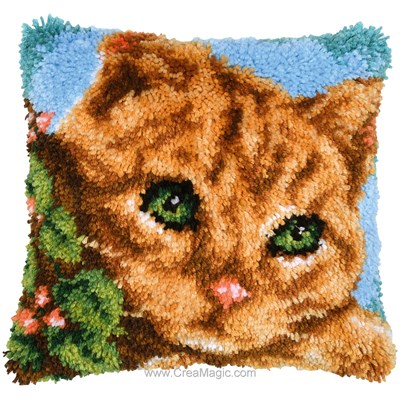 Coussin Point Noue Chat d'arbre - Vervaco