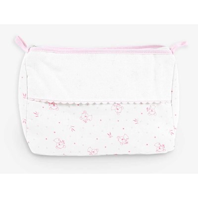 Trousse de toilette naissance koala - rose à broder de DMC