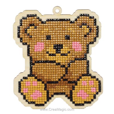 Kit broderie diamant Wizardi teddy