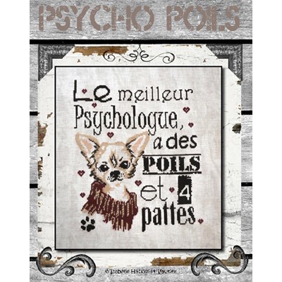 Fiche de broderie d'Isabelle Haccourt Vautier au point de croix psycho poils