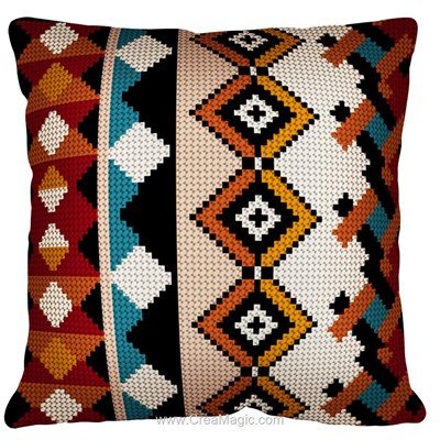 Coussin au demi point chevrons de SEG