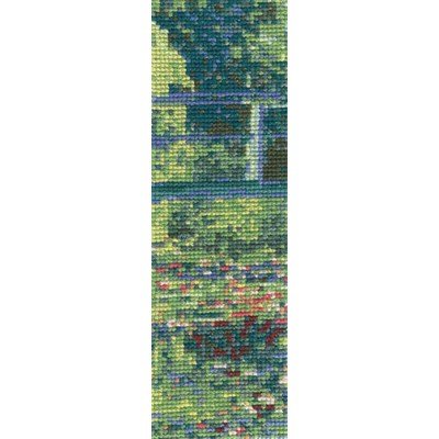 Marque-pages à broder monet le bassin aux nimphéas de DMC