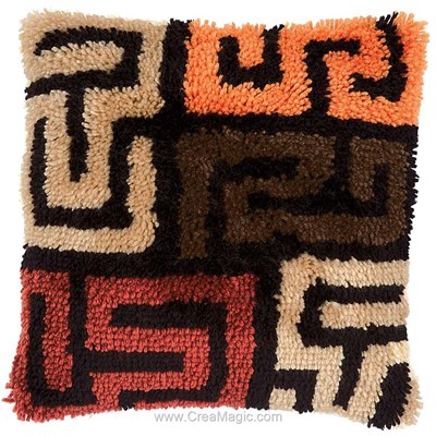 Kit coussin point noue labyrinthe de Vervaco