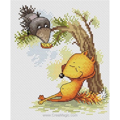 Kit broderie Le corbeau et le renard - MP Studia