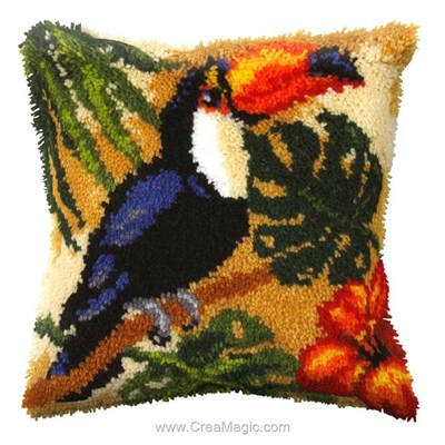 Coussin point noue toucan - Orchidea