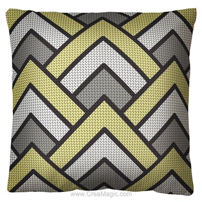 Coussin chevron de SEG au demi point