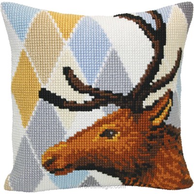 Kit Coussin Canevas - Deer - Collection d'art