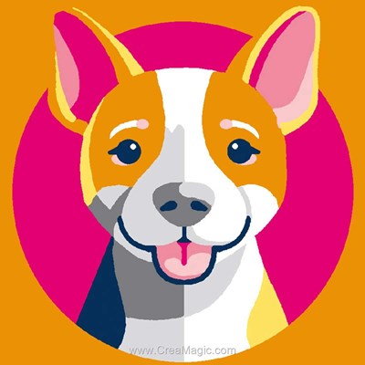 kit Canevas Complet Chien - Mimo Verde