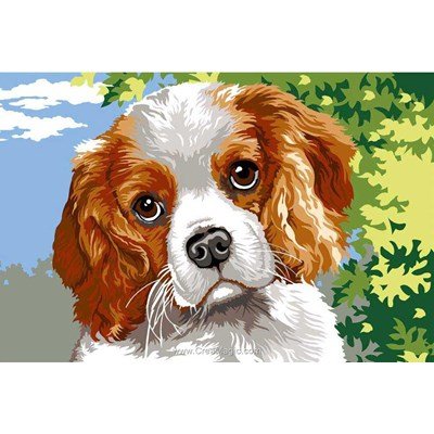 SEG canevas tendresse de cavalier king charles