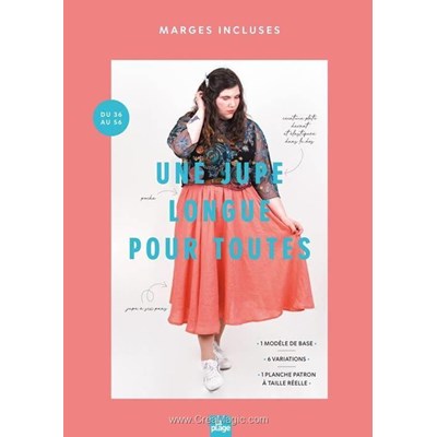 Livre - Une jupe longue pour toutes - 1 modele de base - 6 variations - Librairie Créative