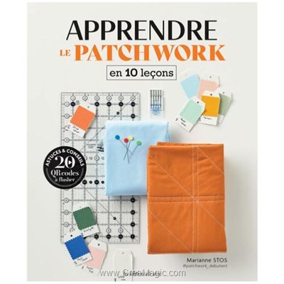 Livre - Apprendre le patchwork en 10 lecons - Librairie Créative