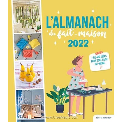 Livre - L'almanach du fait-maison 2022 - Librairie Créative