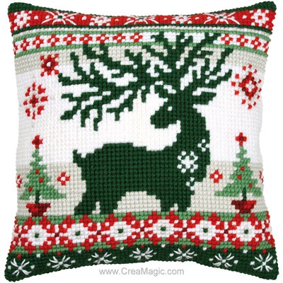Coussin Renne nordique - Vervaco