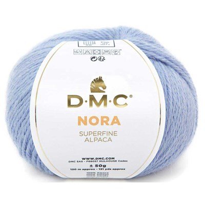 Laine à tricot dmc nora - fil à tricoter 100% d'alpaga