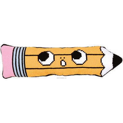 Coussin Crayon dos inclus - Vervaco