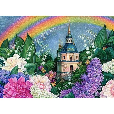 Kit broderie diamant Diamond Painting rainbow colours