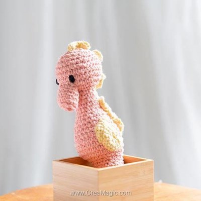 Kits amigurumi - Bubbles l'hippocampe - apricot - Hoooked