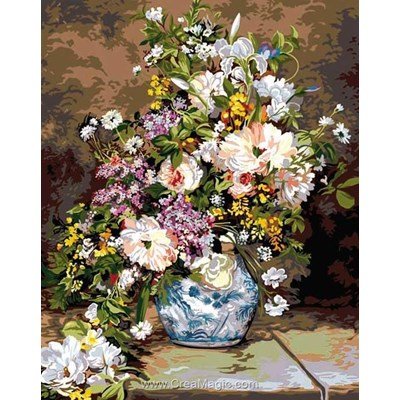 SEG canevas le bouquet d'après pierre-auguste renoir