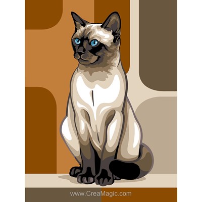 Canevas Chats - Siamois - Margot