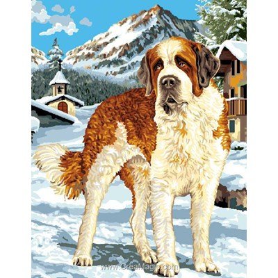 Le saint bernard canevas chez Mimo Verde