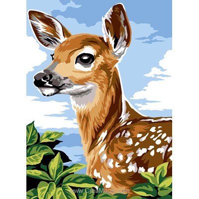 Canevas Animaux  sauvages - Faon - Margot