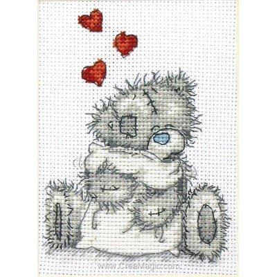 Me To You modèle broderie nounours et son coussin