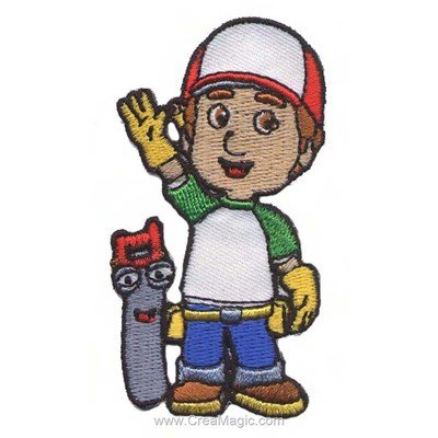 Ecusson motif thermocollant handy manny et ses outils - MLWD