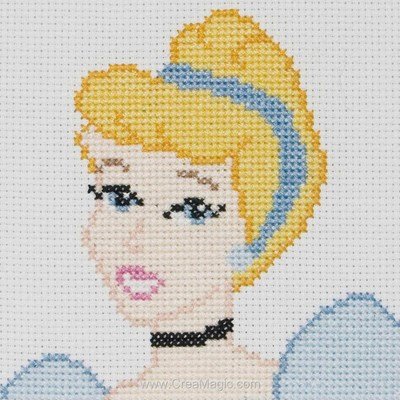 Anchor broderie en point croix princesse cendrillon disney portrait