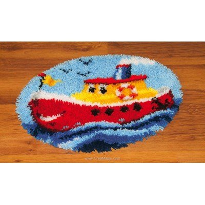 OdDdot CréAtion de Tapis et Canvas de Bricolage DIY Kit Tapis Point Noué  Kits de Tapis de Crochet Grande Taille Inachevé Décoration Intérieure Motif