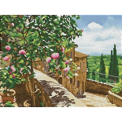 Broderie diamant Squares - Vue toscane - Diamond Dotz