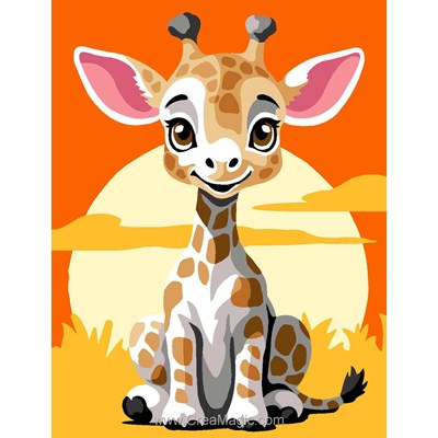 Kit Canevas Complet - Girafe - Margot