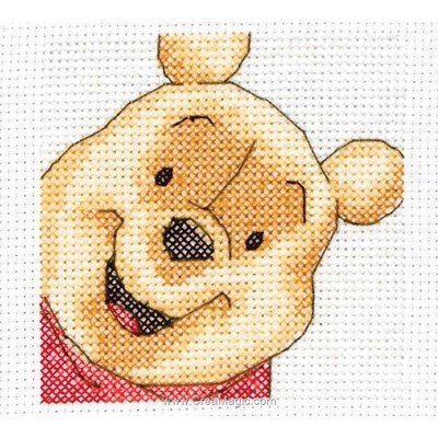 Pooh disney portrait broderie au point de croix point compté - Anchor