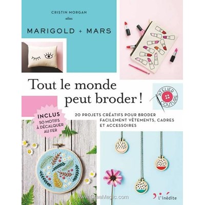 Livre Tout le monde peut broder - Librairie Créative