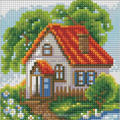 Broderie diamant Diamond Painting summer house