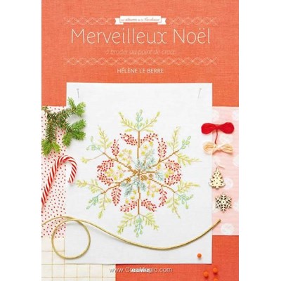 Livre Merveilleux noel a broder au point de croix - Librairie Créative