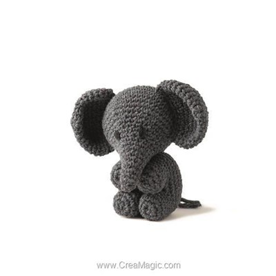 Kits amigurumi - Mo l'elephant - lava - Hoooked