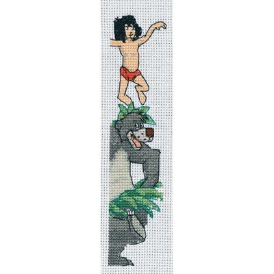 Marque-pages à broder livre de la jungle de DMC