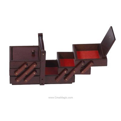 Travailleuse en bois sombre chez Milward