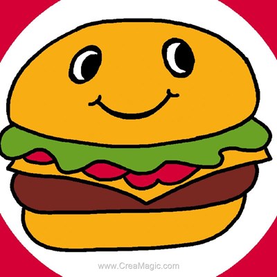 Hamburger kit canevas Luc Création pour enfant