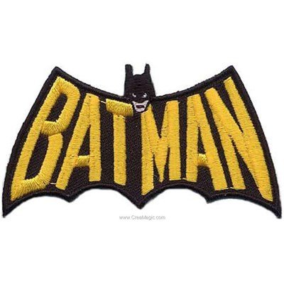 Ecusson thermocollant batman le nom - MLWD