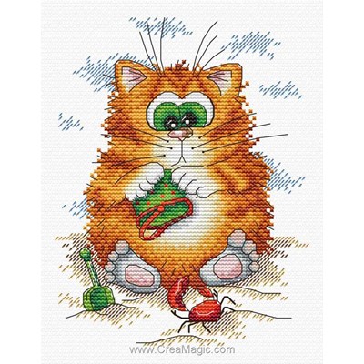 Kit broderie Le chat à la plage - MP Studia