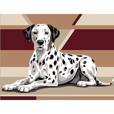 Canevas Chiens - Dalmatien - Margot