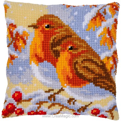 Coussin Rouge-gorges - Vervaco