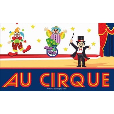 Tableau le cirque kit Princesse à broder