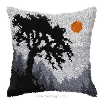 Kit coussin point noue la silhouette de l'arbre - Orchidea