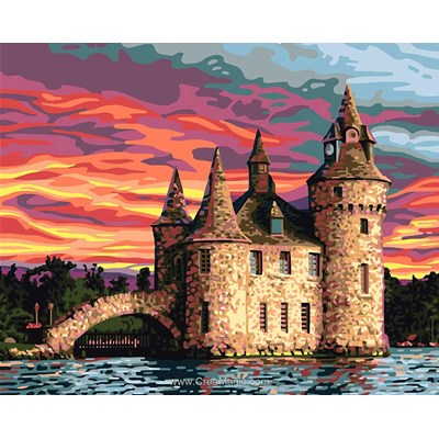 Canevas mystérieux château - Collection d'art