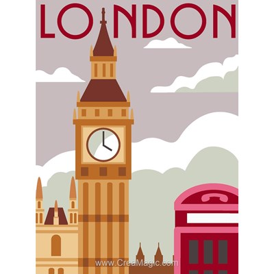 Affiche vintage - london canevas de Margot