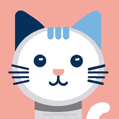 kit Canevas Complet Chat - Mimo Verde