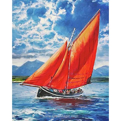 Kit broderie diamant red sails de Collection d'art