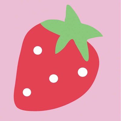 La fraise canevas kit enfant complet - DMC